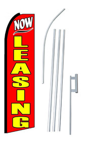 NEOPlex SW10319-4PL-SGS Now Leasing Red/Yellow Swooper Flag Kit
