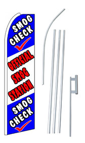 NEOPlex SW10333-4PL-SGS Smog Check Official Smog Station Swooper Flag Kit