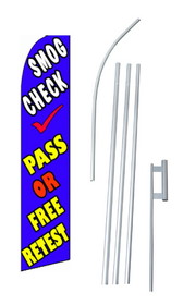 NEOPlex SW10334-4PL-SGS Smog Check Pass Or Free Retest Swooper Flag Kit