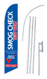 NEOPlex SW10360-4DLX-SGS Smog Check Test Only Blue Windless Swooper Flag Kit