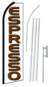 NEOPlex SW10452-4PL-SGS Espresso Swooper Flag Kit