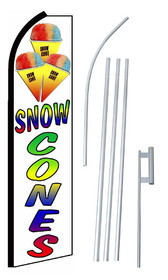 NEOPlex SW10455-4PL-SGS Snow Cones Swooper Flag Kit