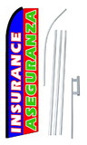 NEOPlex SW10462-4PL-SGS Bilingual Aseguranza Insurance Swooper Flag Kit