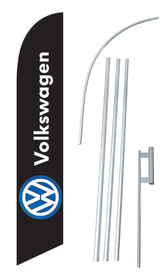 NEOPlex SW10521-4DLX-SGS Volkswagen Windless Swooper Flag Kit