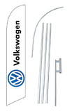 NEOPlex SW10522-4DLX-SGS Volkswagen White Windless Swooper Flag Kit