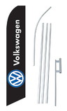 NEOPlex SW10523-4PL-SGS Volkswagen Black Swooper Flag Kit