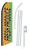 NEOPlex SW10543-4PL-SGS Fresh Produce Orange Green Swooper Flag Kit