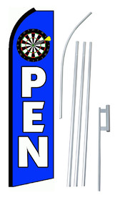 NEOPlex SW10546-4PL-SGS Open Dartboard Swooper Flag Kit