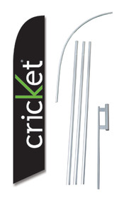 NEOPlex SW10569-4DLX-SGS Cricket Simple Windless Swooper Flag Kit