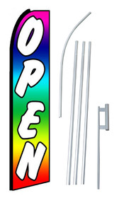 NEOPlex SW10571-4PL-SGS Open Rainbow Swooper Flag Kit