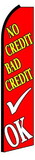 NEOPlex SW10579 No Credit Bad Credit OK Red Swooper Flag