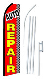 NEOPlex SW10586-4PL-SGS Auto Repair Checkered Swooper Flag Kit