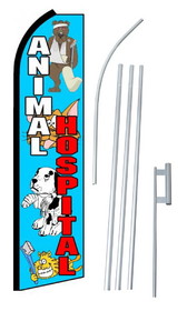 NEOPlex SW10598-SGS-4PL Animal Hospital Swooper Flag Kit