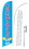 NEOPlex SW10605-4DLX-SGS Cocktails Blue Windless Swooper Flag Kit