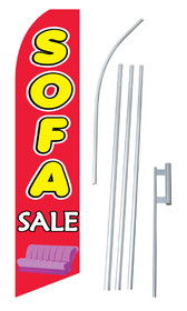 NEOPlex SW10610-4PL-SGS Sofa Sale Red Swooper Flag Kit