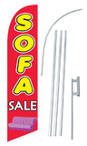 NEOPlex SW10611-4DLX-SGS Sofa Sale Red Windless Swooper Flag Kit