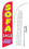 NEOPlex SW10611-4DLX-SGS Sofa Sale Red Windless Swooper Flag Kit