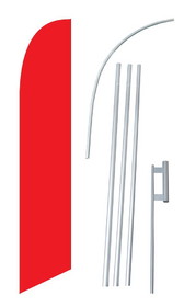 NEOPlex SW10624-4DLX-SGS Solid Red Windless Swooper Flag Kit