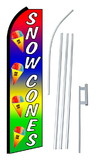 NEOPlex SW10635-4PL-SGS Snow Cones Rainbow Swooper Flag Kit