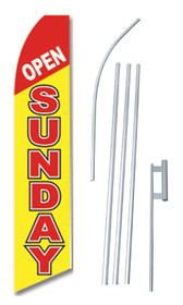 NEOPlex SW10656-4PL-SGS Open Sunday Swooper Flag Kit