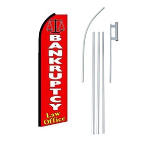 NEOPlex SW10666-4PL-SGS Bankruptcy Red Swooper Flag Kit
