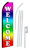 NEOPlex SW10671-4PL-SGS Welcome Multi Color Swooper Flag Kit