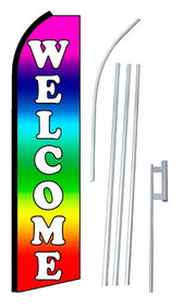 NEOPlex SW10671-4PL-SGS Welcome Multi Color Swooper Flag Kit
