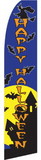 NEOPlex SW10674 Happy Halloween Witch/Bats Swooper Flag