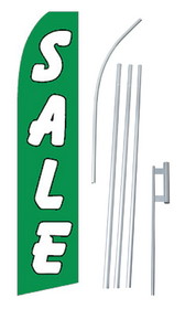 NEOPlex SW10675-4PL-SGS Sale White Green Swooper Flag Bundle