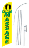NEOPlex SW10685-4DLX-SGS Foot Massage Yellow Windless Swooper Flag Kit