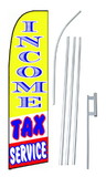 NEOPlex SW10707-4PL-SGS Income Tax Service Yellow Swooper Flag Kit