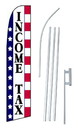 NEOPlex SW10733-4PL-SGS Income Tax Stars & Stripes Swooper Flag Kit