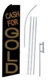 NEOPlex SW10741-4PL-SGS Cash For Gold Black Swooper Flag Kit
