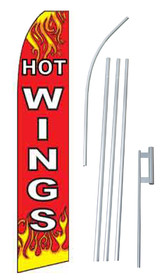 NEOPlex SW10747-4PL-SGS Hotwings Red Swooper Flag Kit