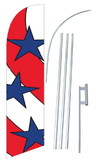 NEOPlex SW10749-4DLX-SGS Stars & Stripes Windless Swooper Flag Kit