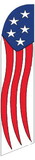 NEOPlex SW10751 Stars & Stripes Vertical Windless Swooper Flag