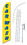 NEOPlex SW10756-4DLX-SGS Car Wash Yellow Windless Swooper Flag Kit