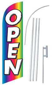 NEOPlex SW10773-4DLX-SGS Open Rainbow Windless Swooper Flag Kit