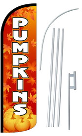 NEOPlex SW10781-4SPD-SGS Pumpkins Deluxe Windless Swooper Flag Kit