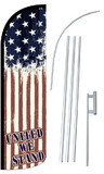 NEOPlex SW10787-4SPD-SGS United We Stand Usa Deluxe Windless Swooper Flag Kit