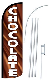 NEOPlex SW10810_4SPD_SGS Chocolate Deluxe Windless Swooper Flag Kit