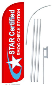 NEOPlex SW10812_4SPD_SGS Smog Certified Deluxe Windless Swooper Flag Kit