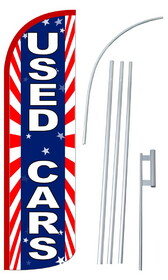 NEOPlex SW10813_4SPD_SGS Used Cars USA Deluxe Windless Swooper Flag Kit