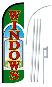 NEOPlex SW10824_4SPD_SGS Windows Deluxe Windless Swooper Flag Kit