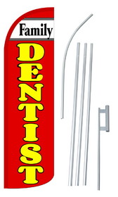 NEOPlex SW10835-4SPD-SGS Family Dentist Deluxe Windless Swooper Flag Kit
