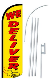 NEOPlex SW10839-4SPD-SGS We Deliver Deluxe Windless Swooper Flag Kit