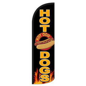 NEOPlex SW10857 Hot Dogs Blk Flames Dlx 2 Swooper 38"X138"