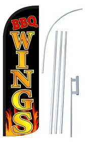 NEOPlex SW10859_4SPD_SGS Bbq Wings Deluxe Windless Swooper Flag Kit