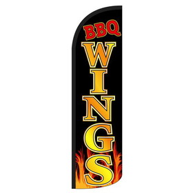 NEOPlex SW10859 Bbq Wings Blk/ Gold Flames Dlx 2 Swooper 38"X138"