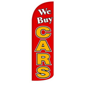 NEOPlex SW10865 We Buy Cars Red/Gold Dlx 2 Swooper 38"X138"